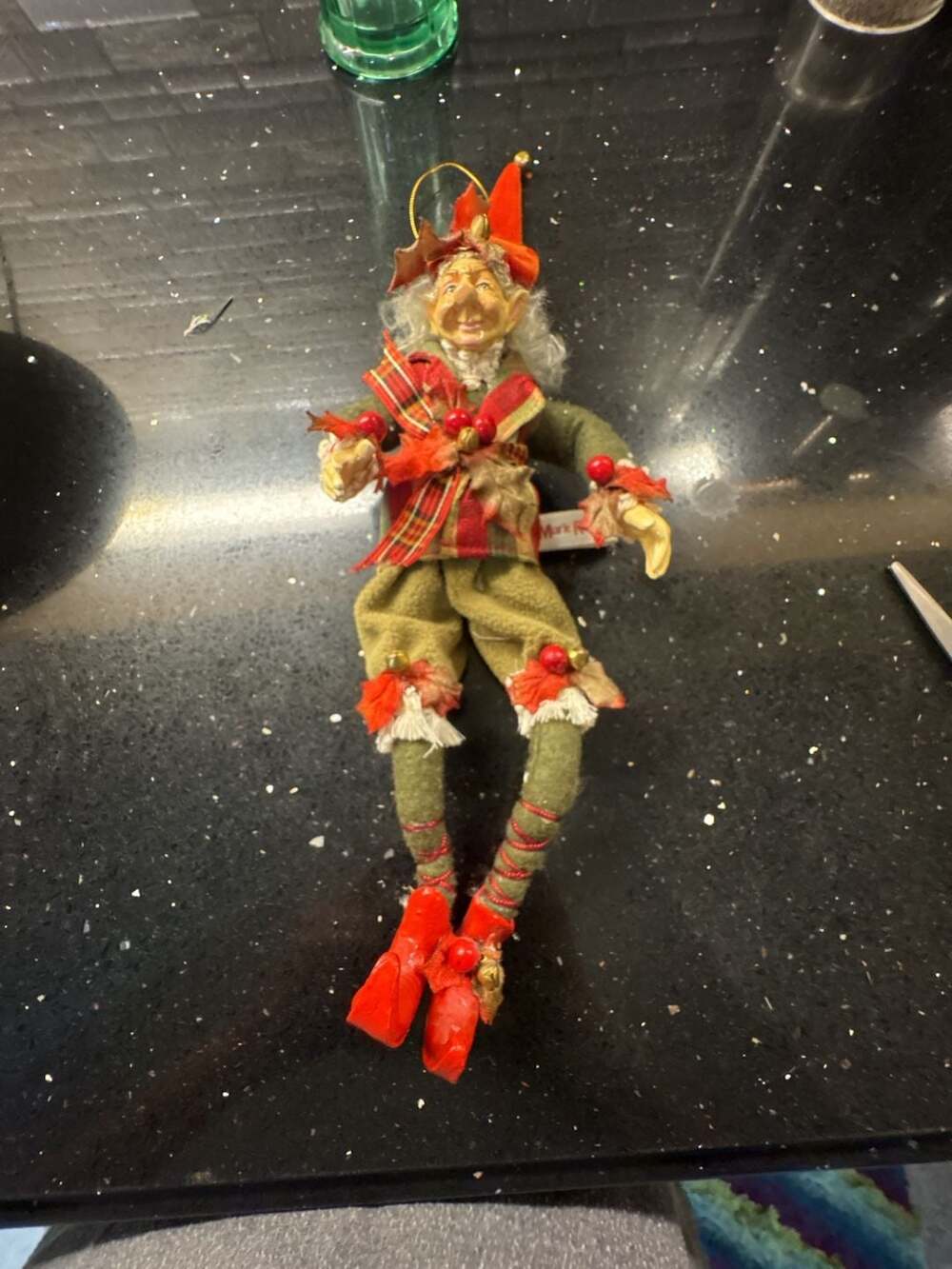 Mark Roberts Elf Doll Fall Autumn Leaves Jester Figurine